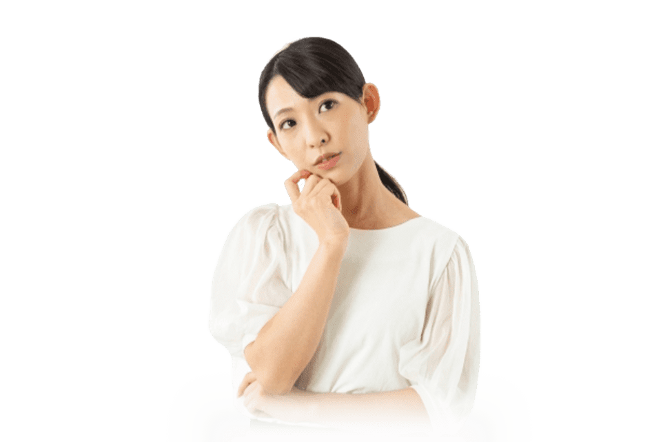 考え込んでいる女性